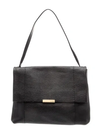 Pre-owned Ted Baker Leather Shoulder Bag In Black