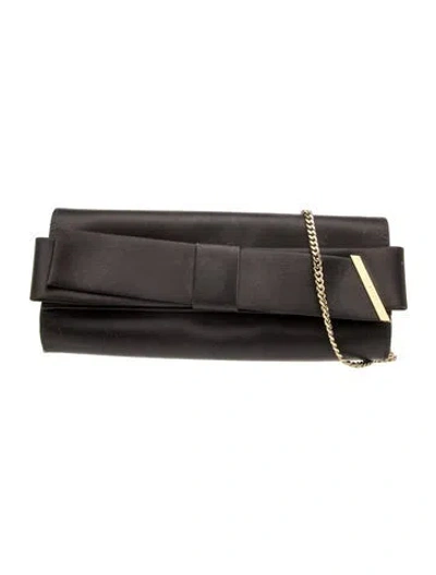Pre-owned Ted Baker Leather Shoulder Bag In Black