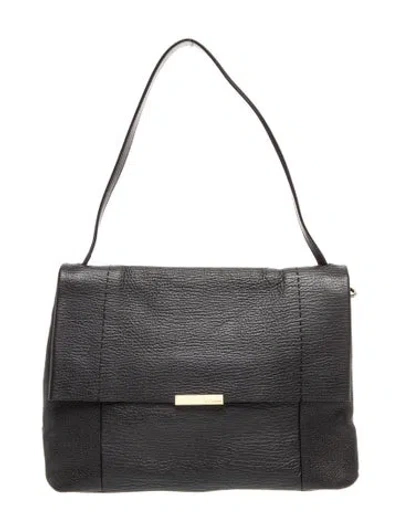 Pre-owned Ted Baker Leather Shoulder Bag In Black/white