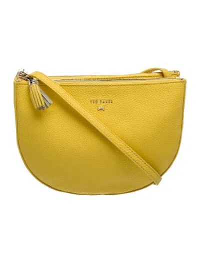 Pre-owned Ted Baker Leather Shoulder Bag In Green