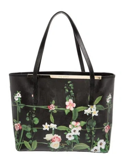 Pre-owned Ted Baker Leather Shoulder Bag In Multi