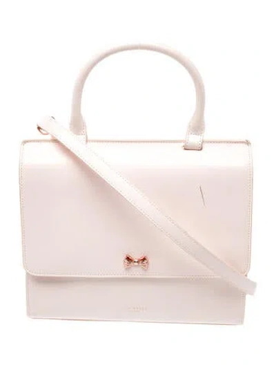 Pre-owned Ted Baker Leather Shoulder Bag In Pink