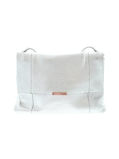 Pre-owned Ted Baker Leather Shoulder Bag In Silver