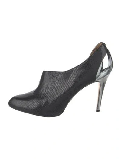 Pre-owned Ted Baker Leather Slingback Pumps In Black