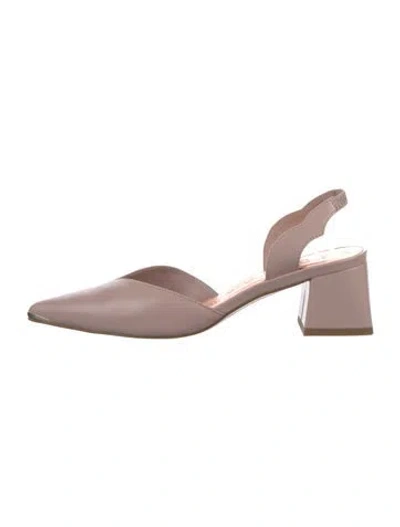 Pre-owned Ted Baker Leather Slingback Pumps In Pink