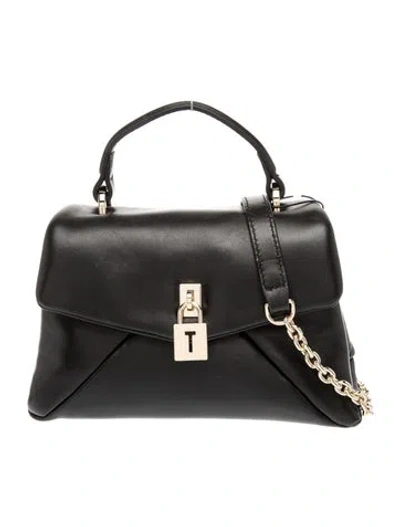 Pre-owned Ted Baker Leather Top Handle Bag In Black