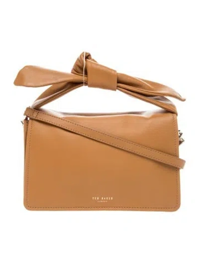 Pre-owned Ted Baker Leather Top Handle Bag In Brown
