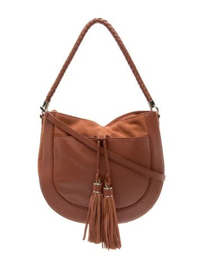 Pre-owned Ted Baker Leather Top Handle Bag In Orange