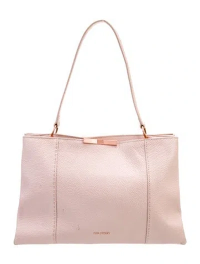 Pre-owned Ted Baker Leather Top Handle Bag In Pink