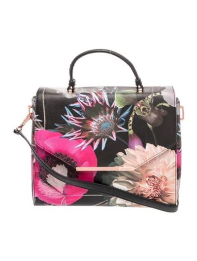 Pre-owned Ted Baker Leather Top Handle Bag In Pink