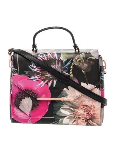 Pre-owned Ted Baker Leather Top Handle Bag In Pink