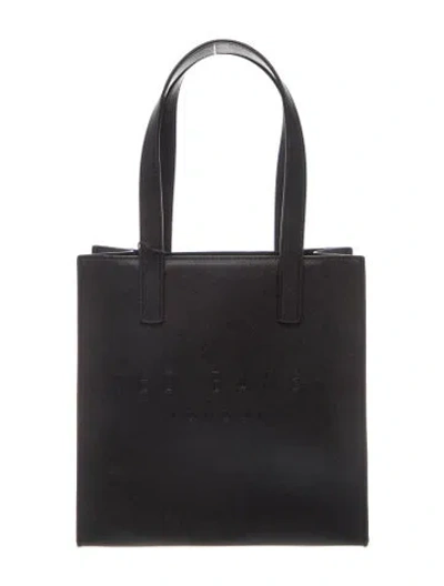 Pre-owned Ted Baker Leather Top Handle Bag W/ Tags In Black