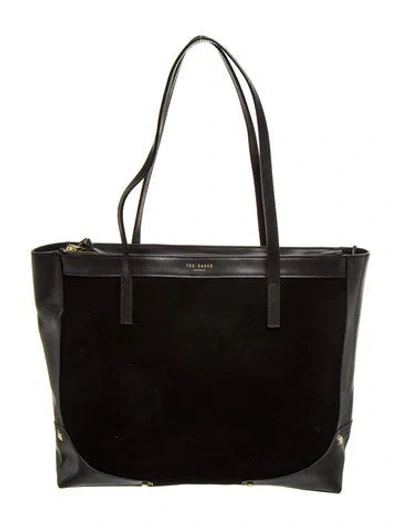 Pre-owned Ted Baker Leather Tote In Black