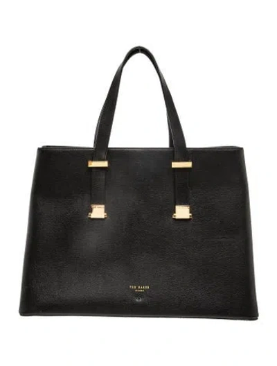 Pre-owned Ted Baker Leather Tote In Black