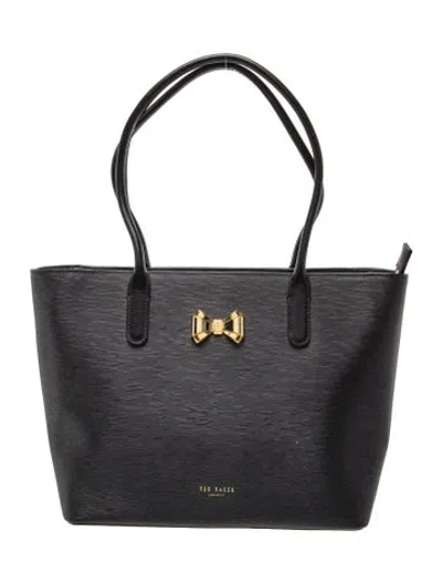 Pre-owned Ted Baker Leather Tote In Black