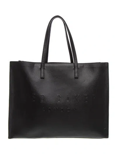 Pre-owned Ted Baker Leather Tote In Black