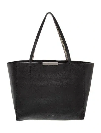 Pre-owned Ted Baker Leather Tote In Black