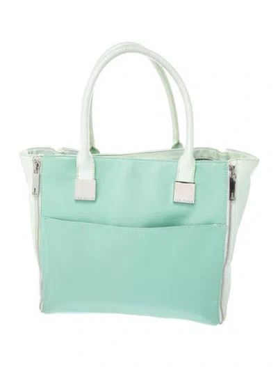 Pre-owned Ted Baker Leather Tote In Blue