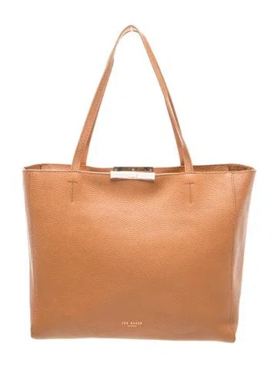 Pre-owned Ted Baker Leather Tote In Brown