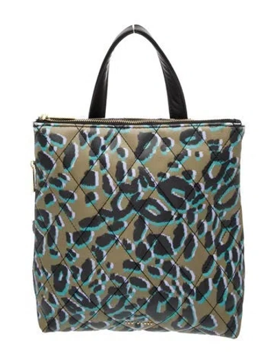 Pre-owned Ted Baker Leather Tote In Green