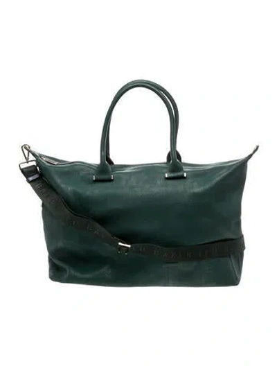 Pre-owned Ted Baker Leather Tote In Green