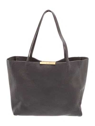Pre-owned Ted Baker Leather Tote In Grey