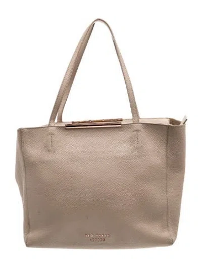 Pre-owned Ted Baker Leather Tote In Neutral