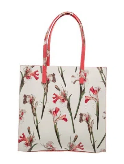 Pre-owned Ted Baker Leather Tote W/ Tags In Neutrals