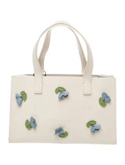 Pre-owned Ted Baker Leather Tote W/ Tags In Neutrals