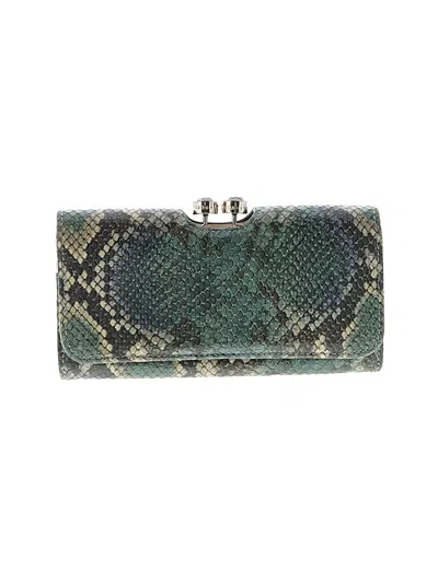 Pre-owned Ted Baker Leather Wallet In Green