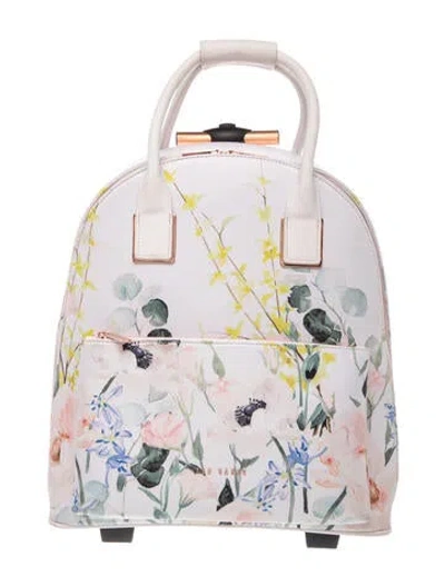 Pre-owned Ted Baker Leather Weekender Bag In Pink