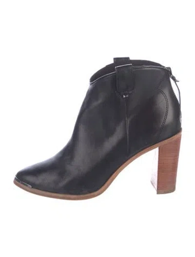 Pre-owned Ted Baker Leather Western Boots In Blue