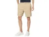 Ted Baker Leder Linen Blend Half Elasticated Short In Gray