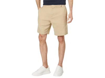 Ted Baker Leder Linen Blend Half Elasticated Short In Gray