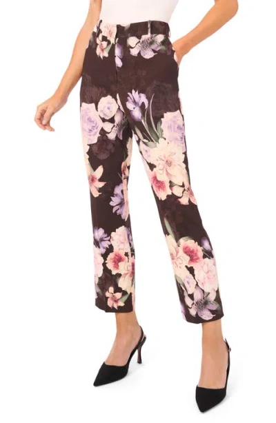 Ted Baker Lee Slim Floral Ankle Pants In Multi