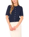 Ted Baker Lenae Crewneck Cardigan Sweater In Blue