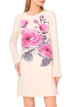 Ted Baker Leona Floral Print Long Sleeve Dress In Animal Print