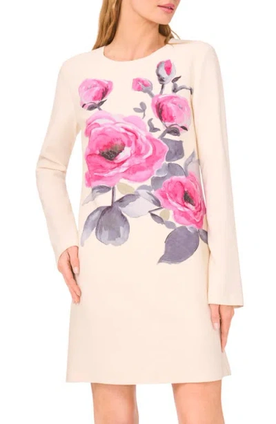 Ted Baker Leona Floral Print Long Sleeve Dress In Animal Print
