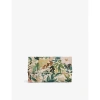 TED BAKER LETTAAS FLORAL-PRINT FAUX-LEATHER TRAVEL WALLET