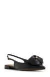 Ted Baker London Lili Rose Pointed Toe Slingback Flat In Black