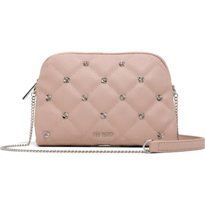 Ted Baker Lilibet Quilted Crossbody Bag In Pebble Medium Pink