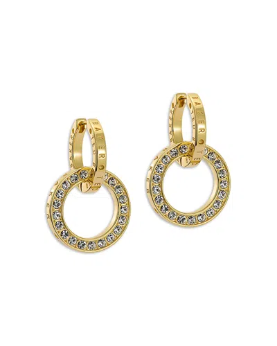 Ted Baker Lina Double Link Crystal Drop Earrings In Gold Tone