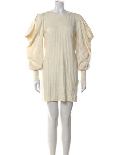 Pre-owned Ted Baker Linen Mini Dress In Neutral