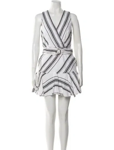 Pre-owned Ted Baker Linen Mini Dress In White