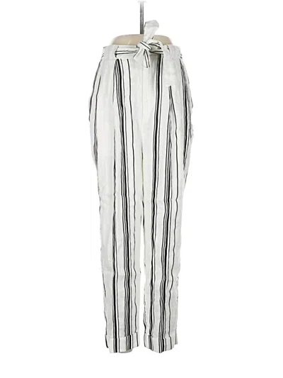 Pre-owned Ted Baker Linen Pants In White