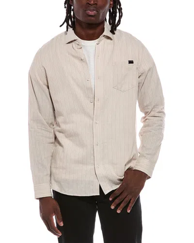 Ted Baker Linen-blend Shirt In Neutral