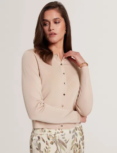 Ted Baker Lirae Knitted Cardigan In Brown