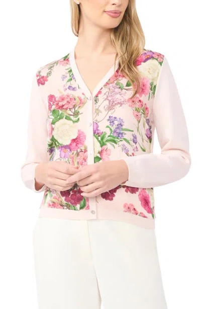 Ted Baker Lisa Mixed Media Cardigan In Multi