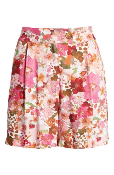 Ted Baker Livenza Floral Shorts In Pink