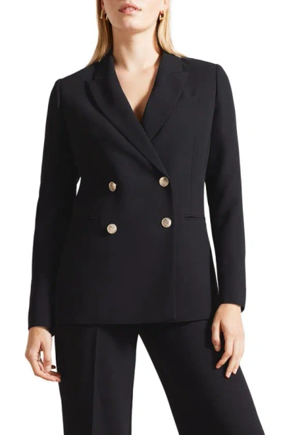 Ted Baker Llaya Double Breasted Jacket In Black